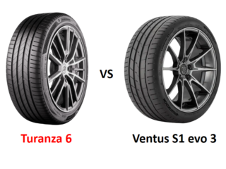 Bridgestone Turanza 6 vs Hankook Ventus S1 evo 3