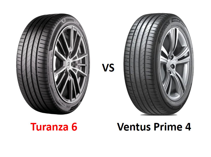 Bridgestone Turanza 6 vs Hankook Ventus Prime 4