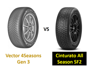 Goodyear Vector 4Seasons Gen 3 vs Pirelli Cinturato All Season SF2