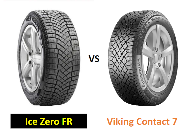 Continental Viking Contact 7 vs Pirelli Ice Zero FR