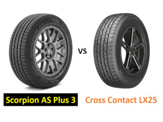 Pirelli Scorpion AS Plus 3 vs Continental CrossContact LX25