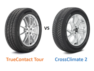 Continental TrueContact Tour vs Michelin CrossClimate 2