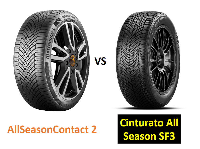 Continental AllSeasonContact 2 vs Pirelli Cinturato All Season SF3