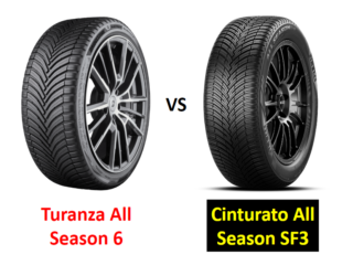 Bridgestone Turanza All Season 6 vs Pirelli Cinturato All Season SF3