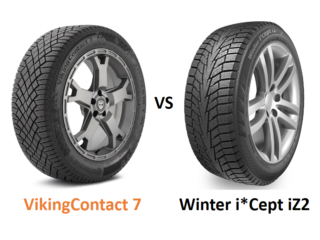 Continental VikingContact 7 vs Hankook Winter i*Cept iZ2