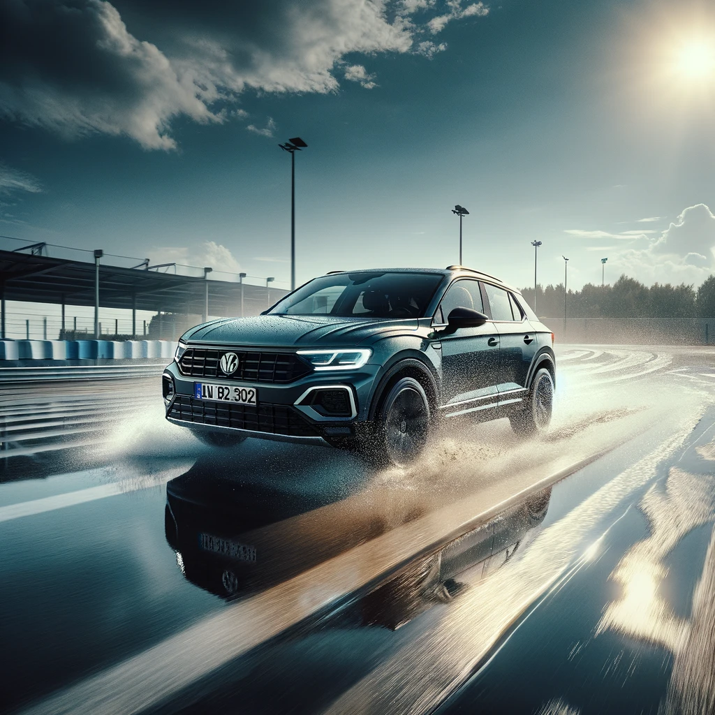 Volkswagen T-Roc on wet handling