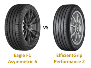Goodyear Eagle F1 Asymmetric 6 vs Goodyear EfficientGrip Performance 2