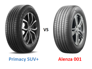 Michelin Primacy SUV+ vs Bridgestone Alenza 001