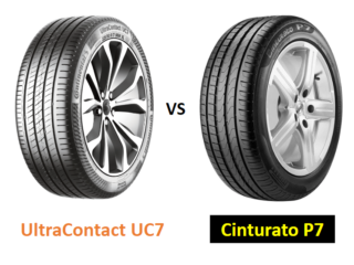Continental UltraContact UC7 vs Pirelli Cinturato P7