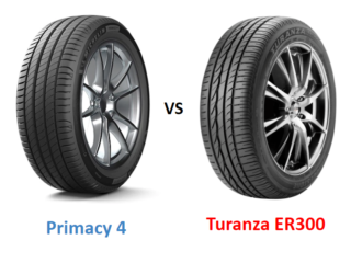 Michelin Primacy 4 vs Bridgestone Turanza ER300