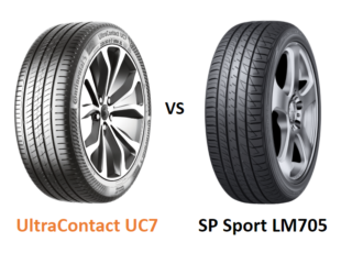 Continental UltraContact UC7 vs Dunlop SP Sport LM705