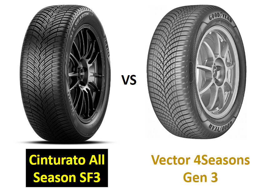 Pirelli Cinturato All Season SF3 vs Goodyear Vector 4Seasons Gen 3
