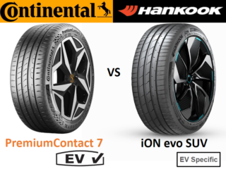Continental PremiumContact 7 vs Hankook iON evo SUV