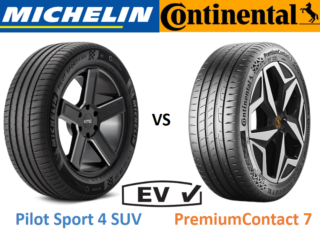 Michelin Pilot Sport 4 SUV vs Continental PremiumContact 7