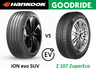 Hankook iON evo SUV vs Goodride Z 107 ZuperEco