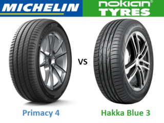 Michelin Primacy 4 vs Nokian Hakka Blue 3