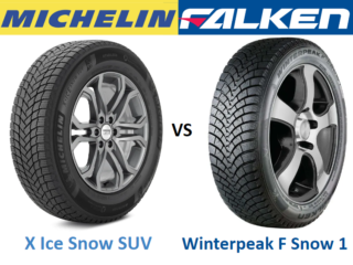 Michelin X Ice Snow SUV vs Falken Winterpeak F Snow 1