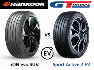 Hankook iON evo SUV vs GT Radial Sport Active 2 EV