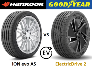 Hankook iON evo AS vs Goodyear ElectricDrive 2