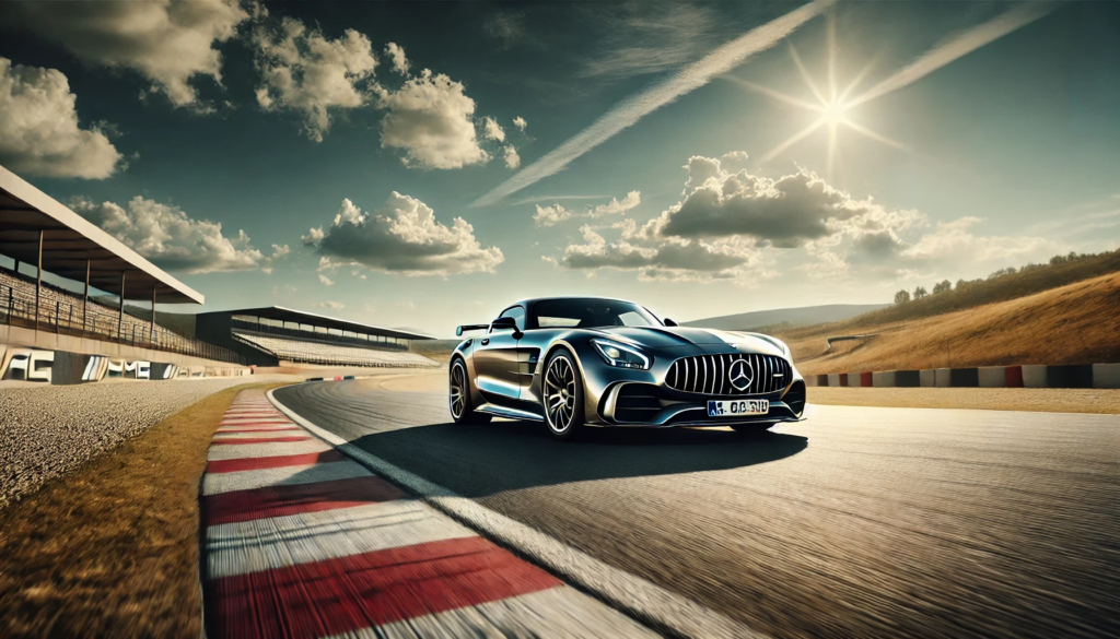 Mercedes-Benz SLS AMG GT on dry handling action