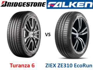 Bridgestone Turanza 6 vs Falken ZIEX ZE310 EcoRun