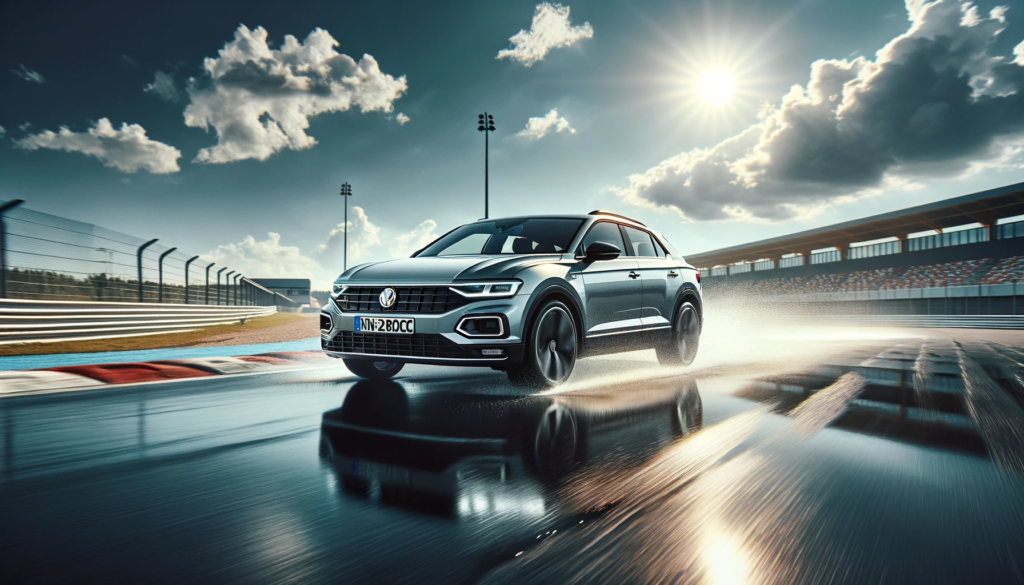 Testing Vehicle of Choice: Volkswagen T-Roc on wet handling action