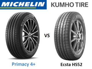Michelin Primacy 4+ vs Kumho Ecsta HS52