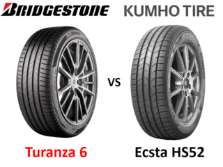 Bridgestone Turanza 6 vs Kumho Ecsta HS52