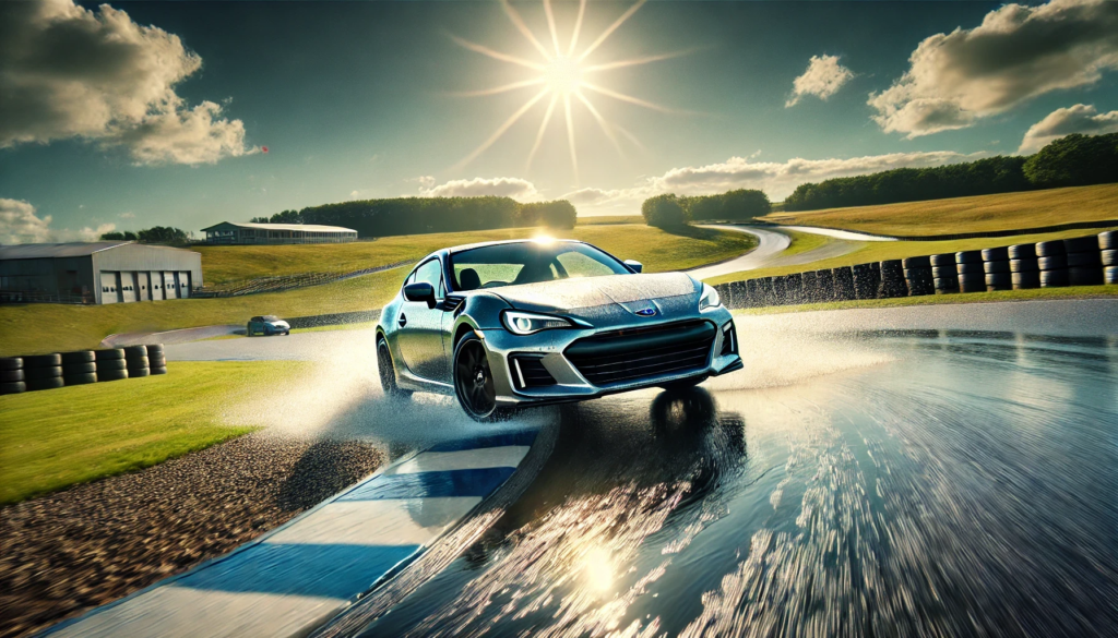 2022 Subaru BRZ Limited in wet handling action