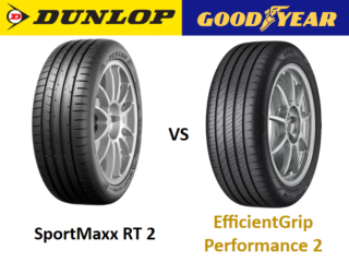 Dunlop SportMaxx RT 2 vs Goodyear EfficientGrip Performance 2