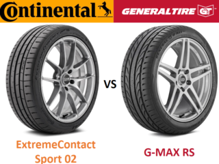 Continental ExtremeContact Sport 02 vs General G-MAX RS