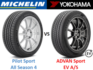 Michelin Pilot Sport All Season 4 vs Yokohama ADVAN Sport EV A/S