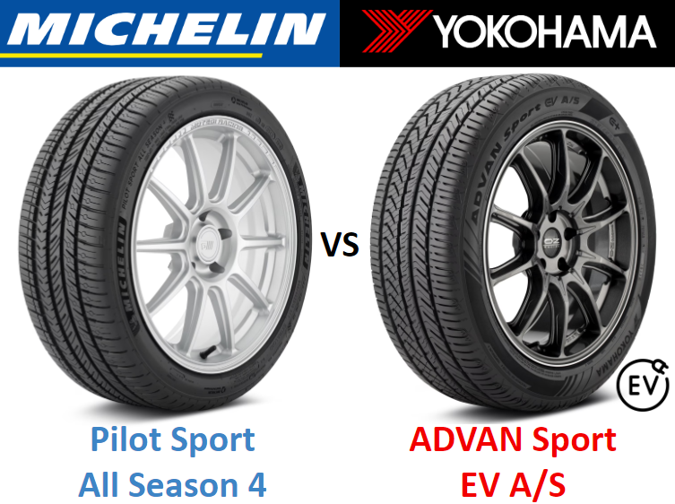 Michelin Pilot Sport All Season 4 vs Yokohama ADVAN Sport EV A/S