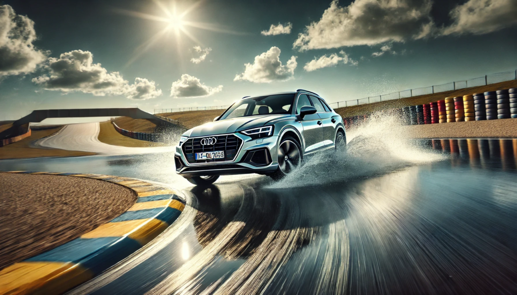 Testing vehicle of choice: Audi Q5 on wet handling