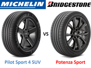 Michelin Pilot Sport 4 SUV vs Bridgestone Potenza Sport