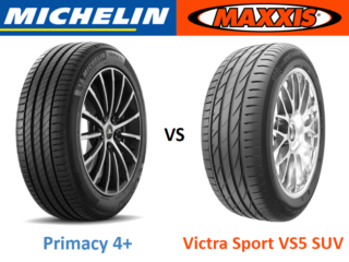 Michelin Primacy 4+ vs Maxxis Victra Sport VS5 SUV