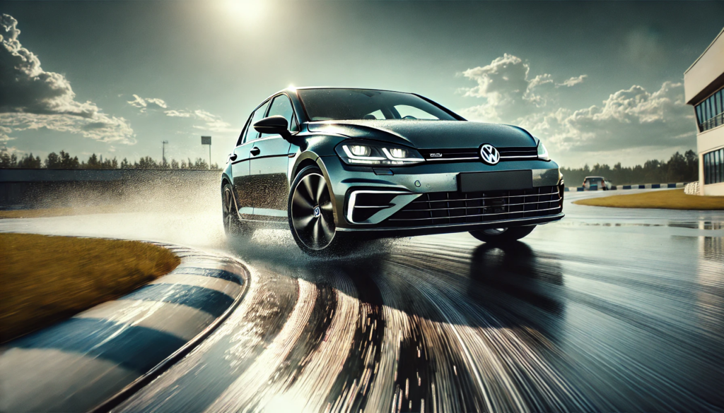 Testing vehicle of choice is Volkswagen Golf.