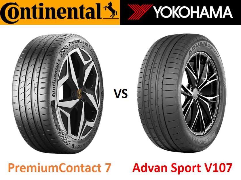 Yokohama Advan Sport V107 vs Continental PremiumContact 7