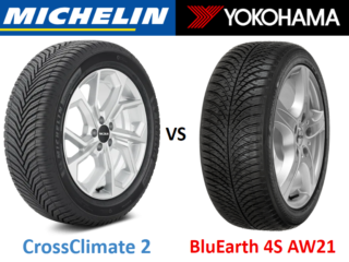 Michelin CrossClimate 2 vs Yokohama BluEarth 4S AW21