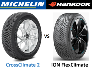 Michelin CrossClimate 2 vs Hankook iON FlexClimate
