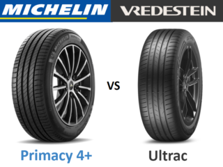 Michelin Primacy 4+ vs Vredestein Ultrac