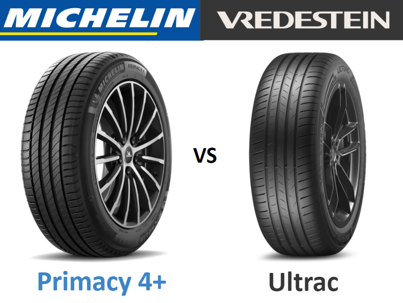 Michelin Primacy 4+ vs Vredestein Ultrac