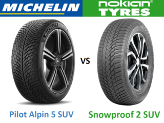 Michelin Pilot Alpin 5 SUV vs Nokian Snowproof 2 SUV
