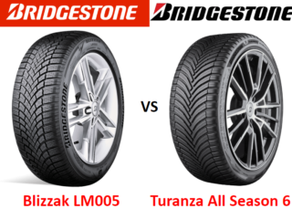 Bridgestone Blizzak LM005 vs Bridgestone Turanza All Season 6