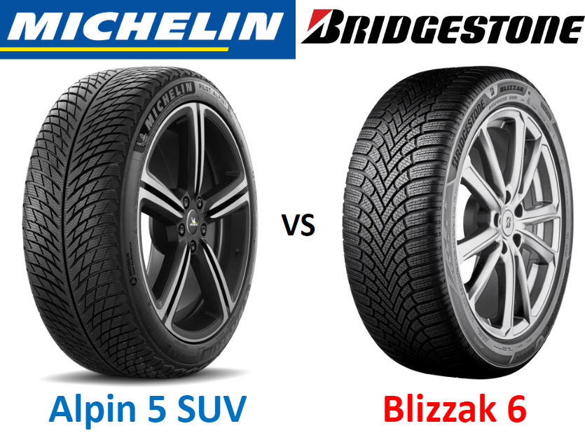 Michelin Pilot Alpin 5 SUV vs Bridgestone Blizzak 6