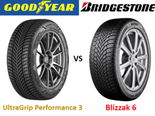Goodyear UltraGrip Performance 3 vs Bridgestone Blizzak 6