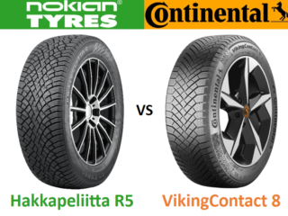 Nokian Hakkapeliitta R5 vs Continental VikingContact 8