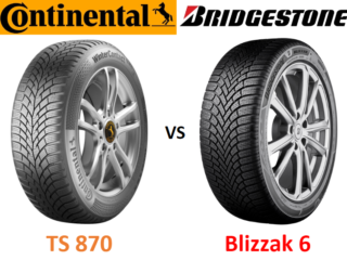 Continental WinterContact TS 870 vs Bridgestone Blizzak 6