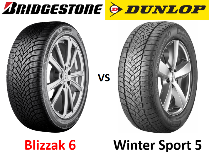 Bridgestone Blizzak 6 vs Dunlop Winter Sport 5