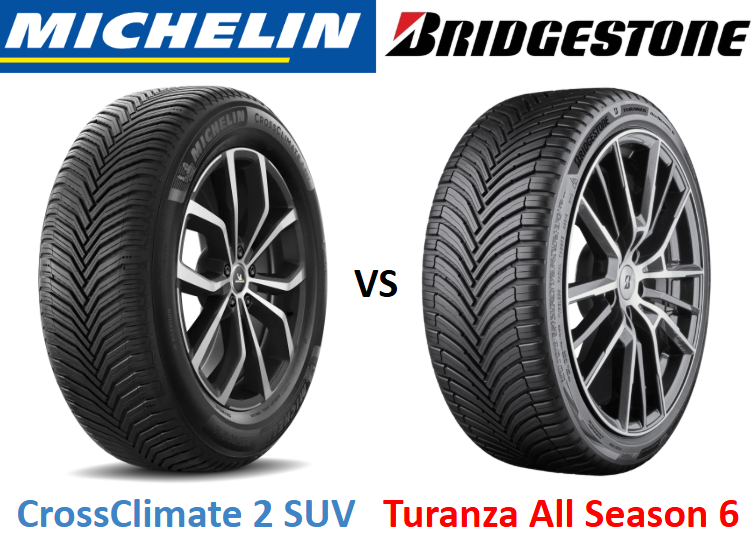 Michelin CrossClimate 2 SUV vs Bridgestone Turanza All Season 6